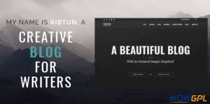 RibTun WordPress Blog Theme For Writers