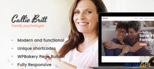 Callie Britt Family Counselling Psychology WordPress Theme