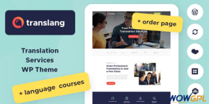 Translang Translation Services Language Courses WordPress Theme