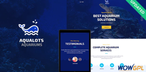 Aqualots Aquarium Services WordPress Theme 1
