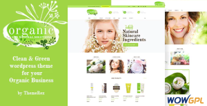 Organic Beauty Store Natural Cosmetics WordPress Theme