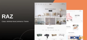 Raz Clean Minimal WooCommerce Theme