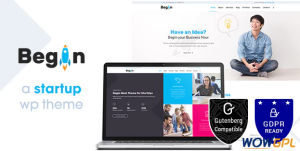Begin Business Startup WordPress Theme