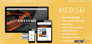 Mediso Corporate One Page Blogging WP Theme