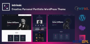 Intrinsic Creative Personal Portfolio WordPress Themes