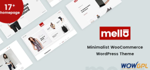 Mella Minimalist Ajax WooCommerce WordPress Theme