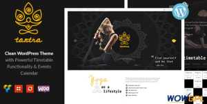 Tantra A Yoga Studio and Fitness Club WordPress Theme