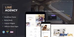 Line Agency Interior Design Architecture WordPress Theme