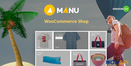 Manu Travel Store WooCommerce WordPress Theme