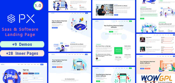 PXaas App Software Landing Page Theme