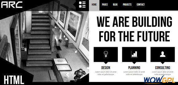 Arc Responsive Architect Business Template