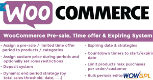 WooCommerce Pre sale Time offer Expiring System