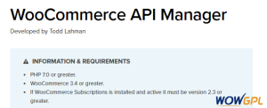 WooCommerce API Manager