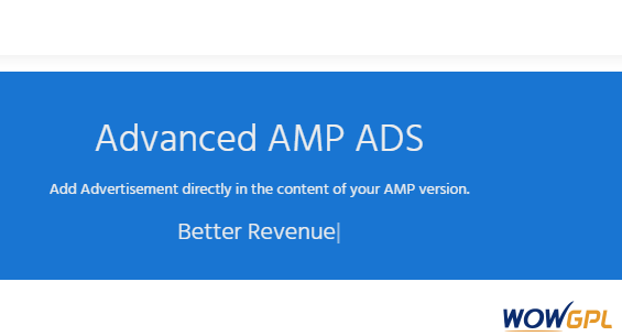 Advanced AMP ADS