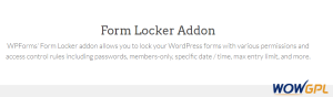 WPForms Form Locker Addon