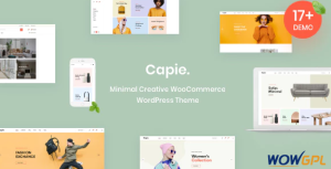Capie Minimal Creative WooCommerce WordPress Theme
