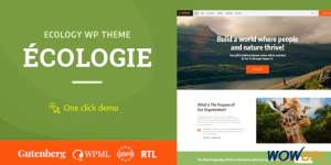 Ecologie Environmental Ecology WordPress Theme