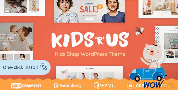 Kids R Us Toy Store and Kids Clothes Shop Theme