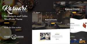 Kasuari Restaurants and Cafes WordPress Theme