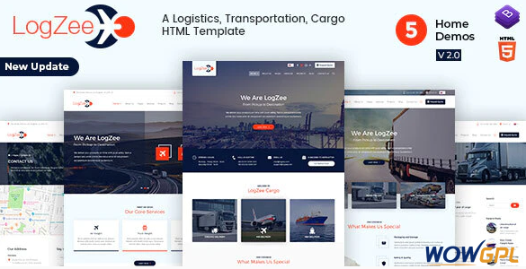 Logzee Logistics Cargo WordPress Theme