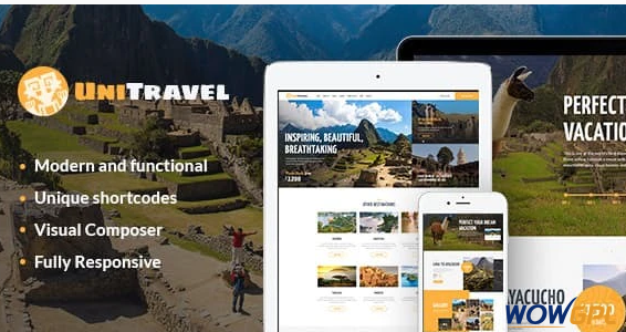 UniTravel Travel Agency Tourism Bureau WP