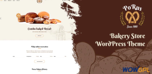 Porus Bakery Store WordPress Theme