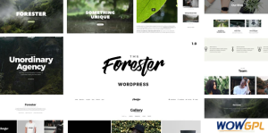 Minimal Portfolio WordPress Theme Forester