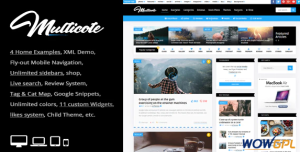 Multicotae News Magazine WooCommerce WP Theme