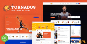 Tornados Basketball NBA Team WordPress Theme