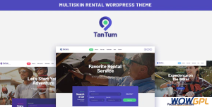 TanTum Car Scooter Boat Bike Rental Services WordPress Theme