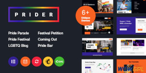 Prider LGBT Gay Rights Festival WordPress Theme Bar