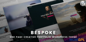 Bespoke Onepage Creative WordPress Theme