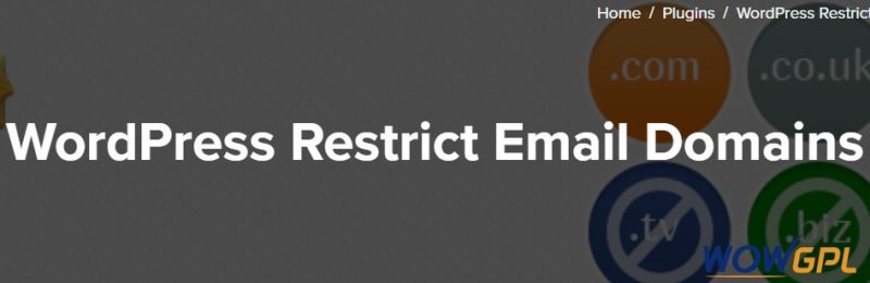 WordPress Restrict Email Domains