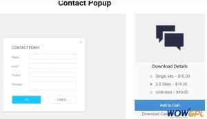 Popup Builder Contact Form