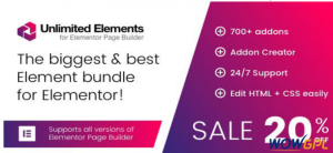 Unlimited Elements for Elementor Page Builder Add ons