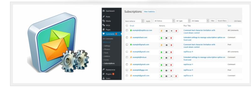 WpDiscuz – Subscription Manager