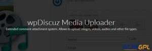 WpDiscuz – Media Uploader