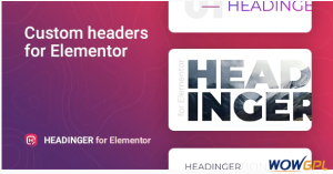 Customizable headings for Elementor – Headinger