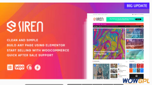 Siren News Magazine Elementor WordPress Theme