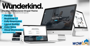 Wunderkind One Page Parallax Drupal 7 Theme