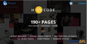 H code Multipurpose Commerce Drupal theme