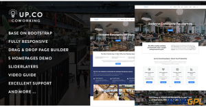 Up.Co Creative Office Space Business Drupal 8.8 Theme