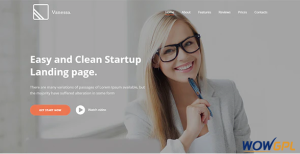 Vanessa Drupal 8 Easy Startup App Landing Page Theme