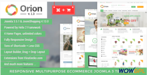 Orion Businesses e Commerce Joomla Template