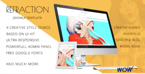 Refraction — Creative Agency and Blog Responsive Joomla Multipurpose Template with 4 Demo