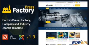 Factory Press Industrial Business Joomla Template