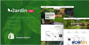Jardin Gardening Houseplants Equipment Responsive Shopify Theme