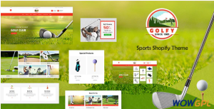 Golf Sports Store Game Shopify Theme