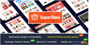 SuperStore Responsive Multipurpose OpenCart 3 Theme with 3 Mobile Layouts Included
