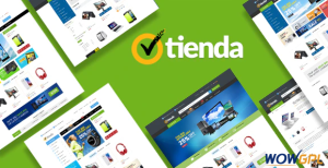 Tienda Technology OpenCart Theme Included Color Swatches